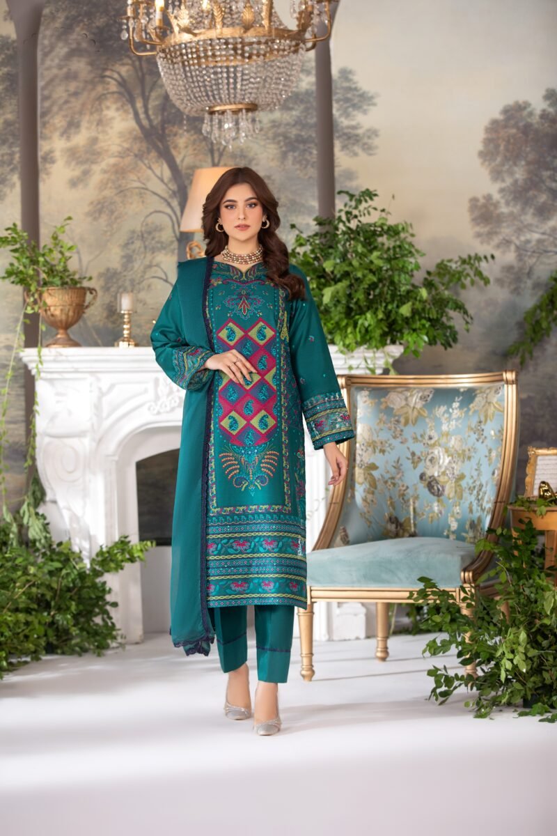 ELEGANT ZINC AURA - 3 PCS EMBROIDERED